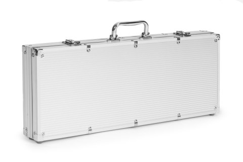 Zestaw do pokera blackjacka 500 żetonów 2 talie kart kości mata do gry zamykana walizka MULTISTORE