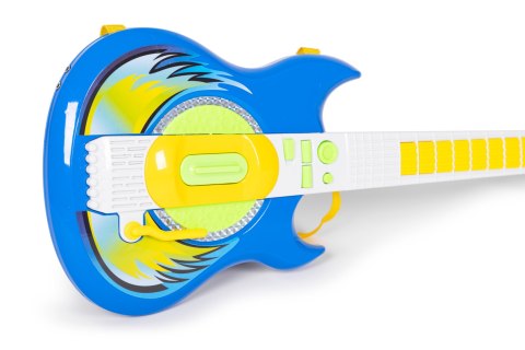 Zestaw gitara elektryczna mikrofon statyw dla dzieci MP3 - niebieska MULTISTORE