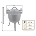 Kociołek żeliwny 11l garnek myśliwski pieczonki na ognisko grill BD-482 348210
