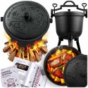 Kociołek żeliwny 11l garnek myśliwski pieczonki na ognisko grill BD-482 348210