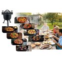 Kociołek żeliwny emaliowany garnek 11l na ognisko grill BD-481 348110