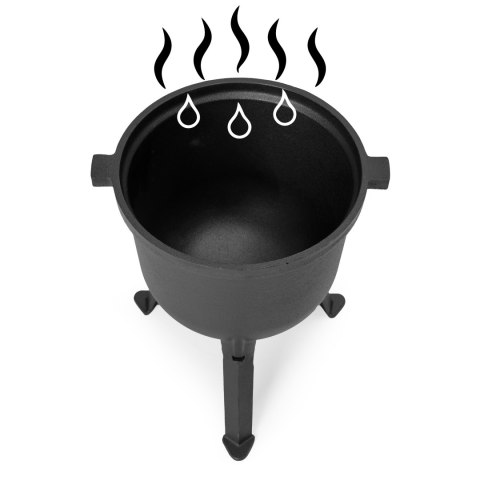 Kociołek żeliwny stojący 8L garnek myśliwski ognisko grill MultiGarden MultiGarden