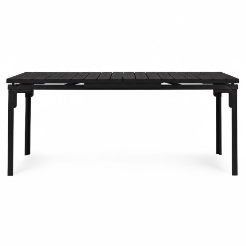 Stół ogrodowy rozkładany 180-240 cm do 12 os. stal HDPE czarny MultiGarden MultiGarden