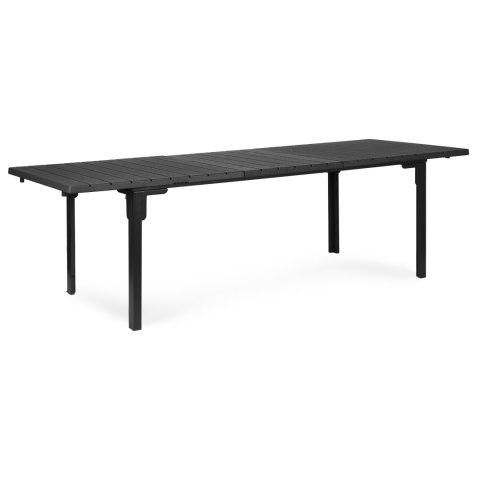 Stół ogrodowy rozkładany 180-240 cm do 12 os. stal HDPE szary MultiGarden MultiGarden