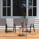 Zestaw komplet 4 krzeseł ogrodowych na taras balkon jasny szary MultiGarden MultiGarden