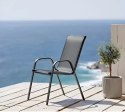 Zestaw komplet 4 krzeseł ogrodowych na taras balkon szare MultiGarden MultiGarden