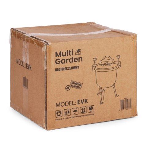 Kociołek żeliwny emaliowany 10L stojący garnek myśliwski ognisko grill MultiGarden MultiGarden