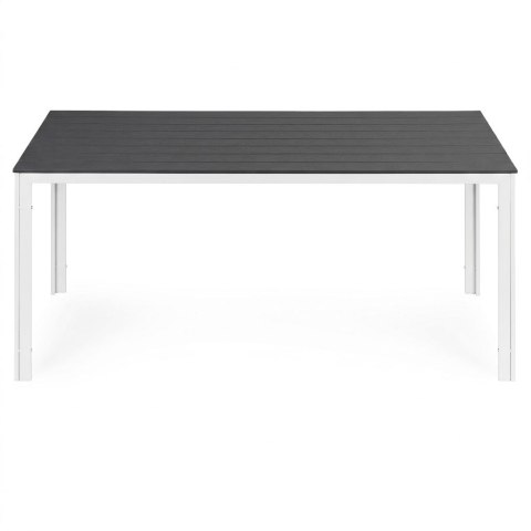 Stół ogrodowy 6-osobowy 156x78 cm polywood meble na taras szare białe MultiGarden MultiGarden