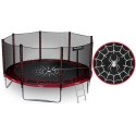 Trampolina ogrodowa 13ft/404cm z siatką zewnętrzną i drabinką Neo-Sport