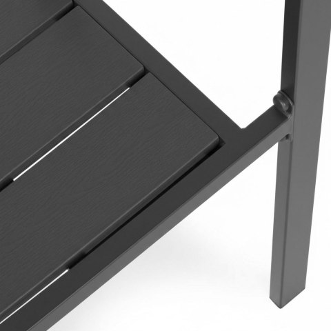 Zestaw 2 krzeseł ogrodowych na taras balkon stal HDPE szare MultiGarden MultiGarden