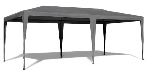 Namiot pawilon ogrodowy handlowy 3x6 m 6 ścianek szary MultiGarden MultiGarden