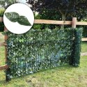 Sztuczny bluszcz żywopłot 300x100 cm zielona osłona na balkon maskująca MultiGarden