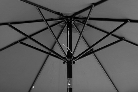 Parasol ogrodowy duży 3 m skośny łamany z korbą szary MultiGarden MultiGarden