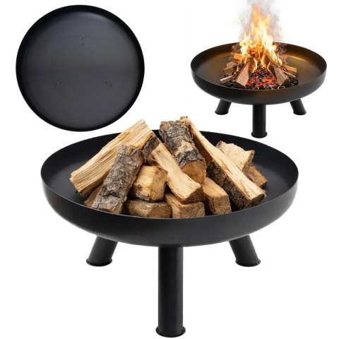 Duże solidne palenisko ogrodowe żeliwne 60 cm idealne do ogniska Bauerkraft