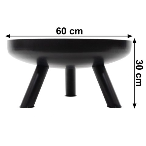 Duże solidne palenisko ogrodowe żeliwne 60 cm idealne do ogniska Bauerkraft