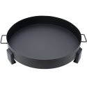 Duże solidne palenisko ogrodowe żeliwne 60 cm z uchwytami idealne do ogniska Bauerkraft