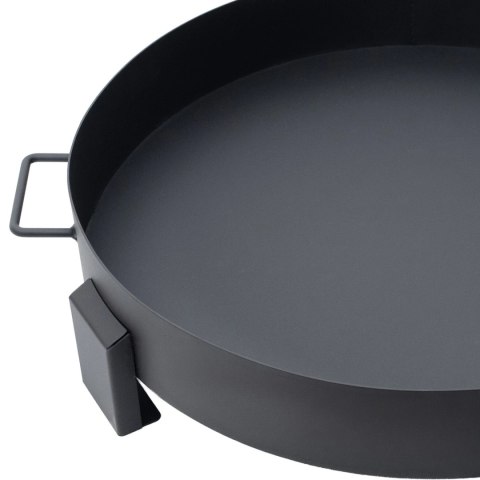 Duże solidne palenisko ogrodowe żeliwne 60 cm z uchwytami idealne do ogniska Bauerkraft