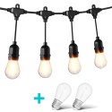 Girlanda ogrodowa świetlna łańcuch 20x LED 20m lampki ogrodowe 9W Bauerkraft