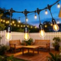 Girlanda ogrodowa świetlna łańcuch 20x LED 20m lampki ogrodowe 9W Bauerkraft