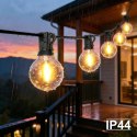 Girlanda ogrodowa świetlna łańcuch 25x LED 15m 9 trybów lampki ogrodowe 9W Bauerkraft