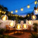 Girlanda ogrodowa świetlna łańcuch 25x LED 15m 9 trybów lampki ogrodowe 9W Bauerkraft