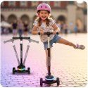 Hulajnoga trójkołowa dla dzieci balansowa LED Ricokids Leddi - czarna