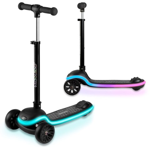 Hulajnoga trójkołowa dla dzieci balansowa LED Ricokids Leddi - czarna