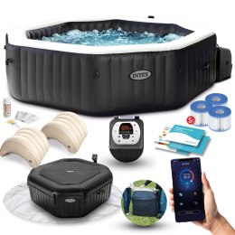 Nadmuchiwane SPA ośmiokątne basen z hydromasażem 6 os. 218x71 cm akcesoria premium INTEX 28462 INTEX