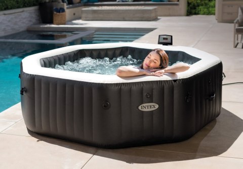 Nadmuchiwane SPA ośmiokątne basen z hydromasażem 6 os. 218x71 cm akcesoria premium INTEX 28462 INTEX