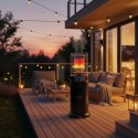 Ogrzewacz gazowy grzejnik 11 kW szklany na ogród patio reduktor wąż pokrowiec Bauerkraft