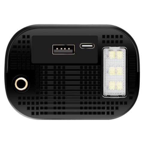 Pompka rowerowa elektryczna kompresor do opon powerbank 6000mAh latarka LED Bauerkraft