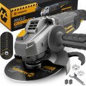 Szlifierka kątowa diax 1200W regulacja obrotów 10 tarcz 125mm mocna kątówka Humberg HM-411