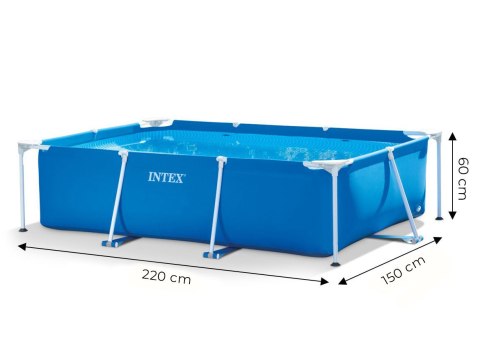 Basen stelażowy ogrodowy prostokątny 220x150x60 cm 28270 INTEX INTEX