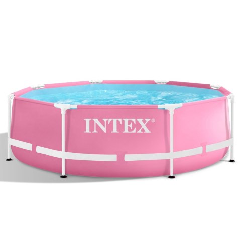 Basen stelażowy okrągły dla dzieci 244x76 cm różowy INTEX 28290 INTEX