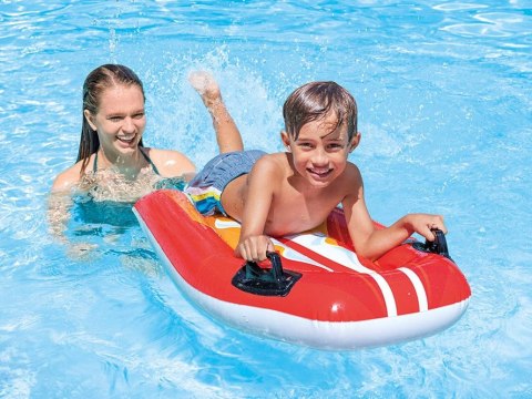 Deska do pływania dmuchana z uchwytami dla dzieci czerwona INTEX 58165 RED INTEX