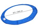 Osłona sprężyn do trampoliny 8 ft miękka mata zabezpieczająca niebieska 244-250 cm MULTISTORE
