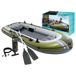 Ponton dmuchany Seahawk 4 4-osobowy pompka 2 wiosła INTEX 66334 INTEX