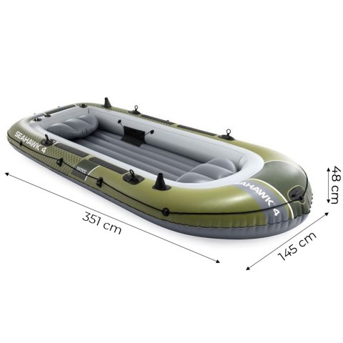 Ponton dmuchany Seahawk 4 4-osobowy pompka 2 wiosła INTEX 66334 INTEX