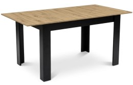 Stół NP 120-160x80 Artisan nogi czarne