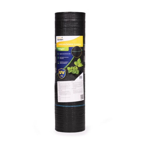 Agrowłóknina czarna agrotkanina UV 135g mata antychwastowa 3,2x50m kołki MulltiGarden MultiGarden