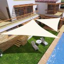 Żagiel przeciwsłoneczny daszek wodoodporny 4x4x4m ModernHome - beżowy ModernHome