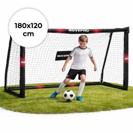 Bramka piłkarska z siatką do piłki nożnej 180x120x60 cm MOVEPRO MOVEPRO
