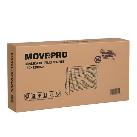Bramka piłkarska z siatką do piłki nożnej 180x120x60 cm MOVEPRO MOVEPRO