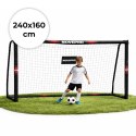 Bramka piłkarska z siatką do piłki nożnej 240x160x85 cm MOVEPRO MOVEPRO