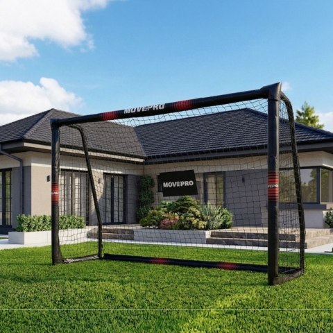 Bramka piłkarska z siatką do piłki nożnej 240x160x85 cm MOVEPRO MOVEPRO