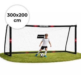 Bramka piłkarska z siatką do piłki nożnej 300x200x120 cm MOVEPRO MOVEPRO