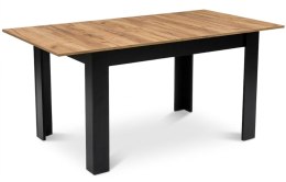 Stół rozkładany prostokątny 120-160x80 cm do kuchni jadalni dla 4-6 osób dąb craft LEOBERT