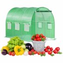 Szklarnia tunel ogrodowy foliowy 3x2x2 m 6 m² metalowy stelaż folia UV Bauerkraft