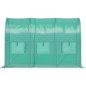 Szklarnia tunel ogrodowy foliowy 3x2x2 m 6 m² metalowy stelaż folia UV Bauerkraft