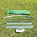 Szklarnia tunel ogrodowy foliowy 3x2x2 m 6 m² metalowy stelaż folia UV Bauerkraft